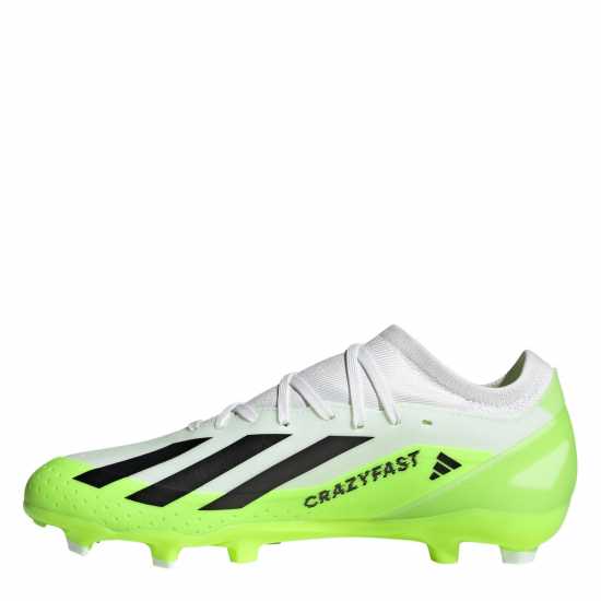 Adidas X Crazyfast League Firm Ground Football Boots Wht/Blk/Lemon Мъжки футболни бутонки