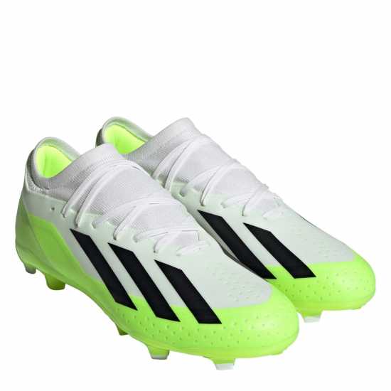 Adidas X Crazyfast League Firm Ground Football Boots Wht/Blk/Lemon Мъжки футболни бутонки