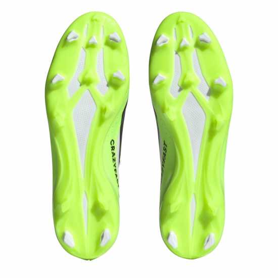 Adidas X Crazyfast League Firm Ground Football Boots Бяло/Черно/Лимон Футболни стоножки