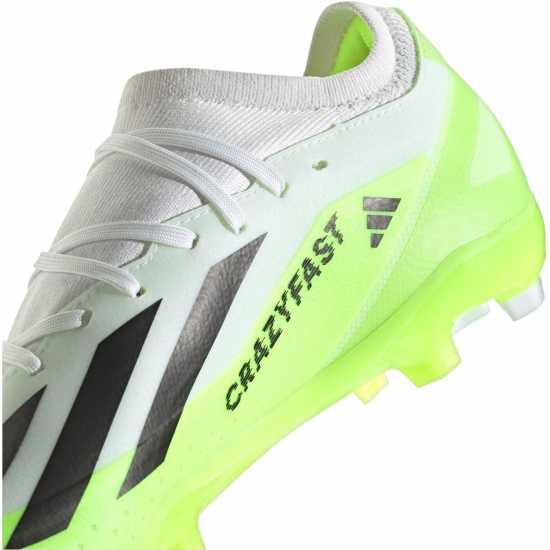 Adidas X Crazyfast League Firm Ground Football Boots Wht/Blk/Lemon Мъжки футболни бутонки