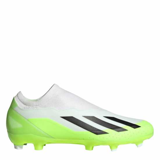 Adidas X Crazyfast League Laceless Firm Ground Football Boots Бяло/Черно/Лимон Мъжки футболни бутонки