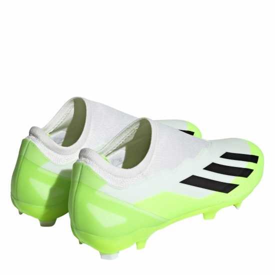Adidas X Crazyfast League Laceless Firm Ground Football Boots Бяло/Черно/Лимон Мъжки футболни бутонки