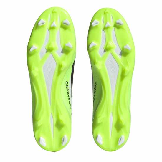 Adidas X Crazyfast League Laceless Firm Ground Football Boots Бяло/Черно/Лимон Мъжки футболни бутонки