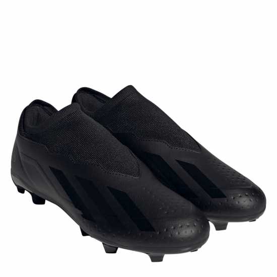 Adidas X Crazyfast League Laceless Firm Ground Football Boots Black/Black Мъжки футболни бутонки