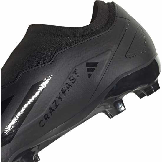 Adidas X Crazyfast League Laceless Firm Ground Football Boots Black/Black Мъжки футболни бутонки