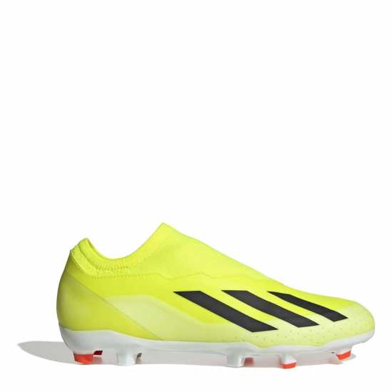Adidas X Crazyfast League Laceless Firm Ground Football Boots Жълто/Черно/Бяло Футболни стоножки