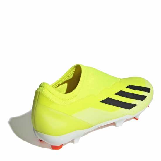 Adidas X Crazyfast League Laceless Firm Ground Football Boots Жълто/Черно/Бяло Футболни стоножки
