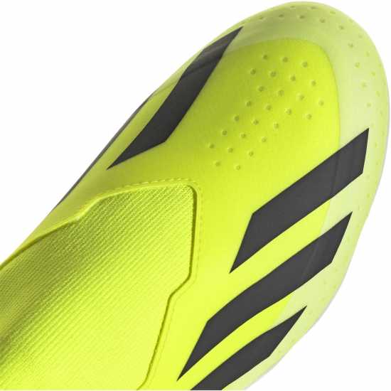 Adidas X Crazyfast League Laceless Firm Ground Football Boots Жълто/Черно/Бяло Футболни стоножки