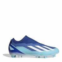 Adidas X Crazyfast League Laceless Firm Ground Football Boots Blue/White Мъжки футболни бутонки