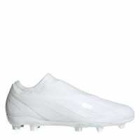 Adidas X Crazyfast.3 Laceless Adults Firm Ground Football Boots White/White Мъжки футболни бутонки