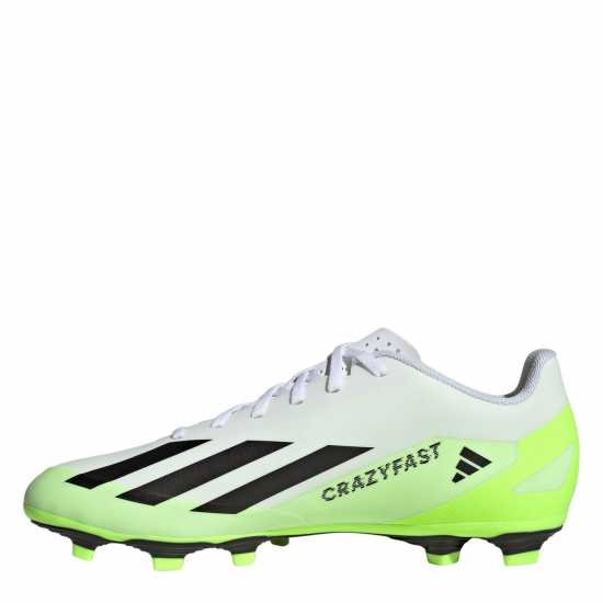 Adidas X Crazyfast Club Flexible Firm Ground Football Boots Бяло/Черно/Лимон Футболни стоножки