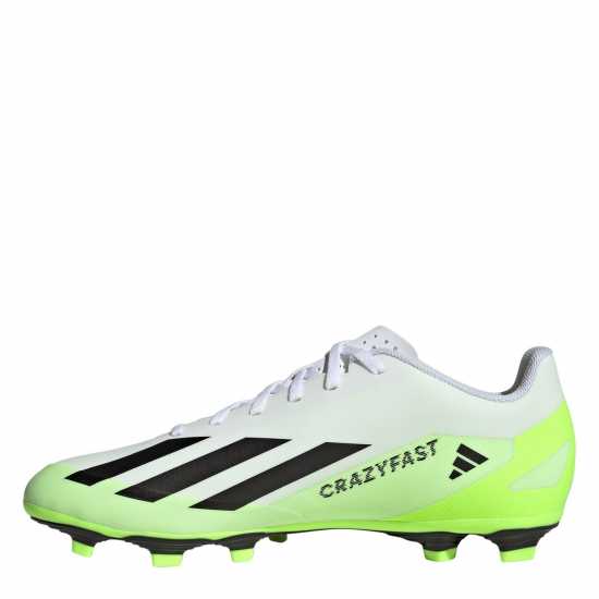 Adidas X Crazyfast Club Flexible Firm Ground Football Boots Wht/Blk/Lemon Мъжки футболни бутонки