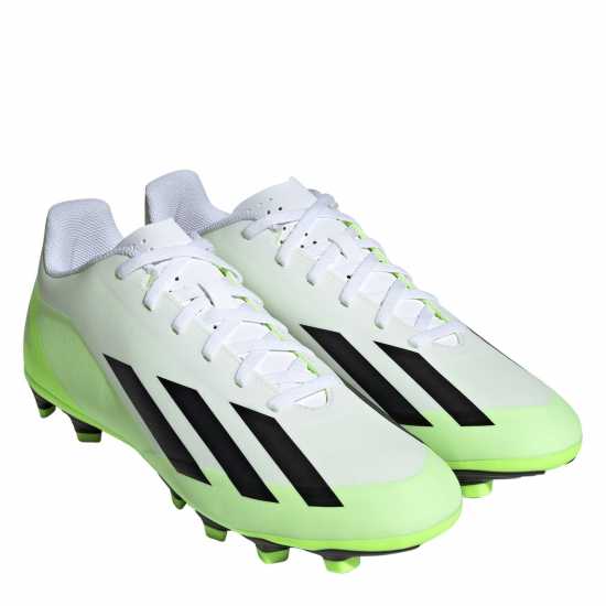 Adidas X Crazyfast Club Flexible Firm Ground Football Boots Бяло/Черно/Лимон Футболни стоножки