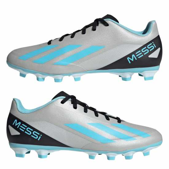 Adidas X Crazyfast Club Flexible Firm Ground Football Boots Silver/Blue/Blk Мъжки футболни бутонки