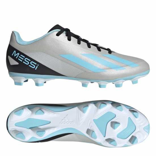 Adidas X Crazyfast Club Flexible Firm Ground Football Boots Silver/Blue/Blk Мъжки футболни бутонки