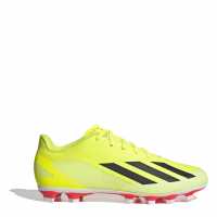 Adidas X Crazyfast Club Flexible Firm Ground Football Boots Жълто/Черно/Бяло Футболни стоножки