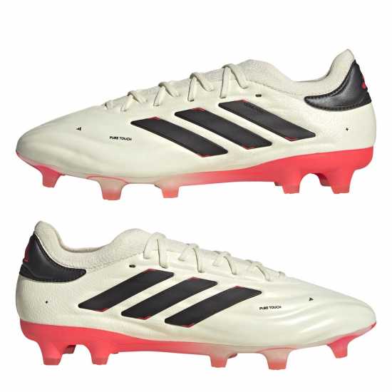 Adidas Copa Pure Ii+ Firm Ground Football Boots White/Black/Red Мъжки футболни бутонки