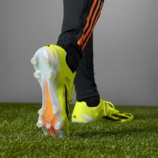 Adidas X Crazyfast+ Firm Ground Football Boots Жълто/Черно/Бяло Футболни стоножки