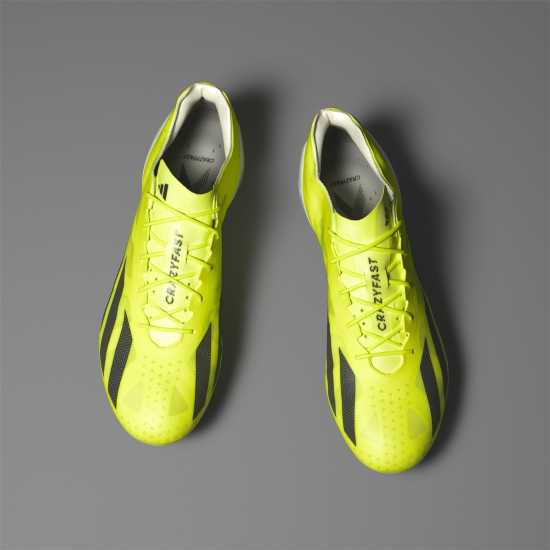 Adidas X Crazyfast+ Firm Ground Football Boots Жълто/Черно/Бяло Футболни стоножки