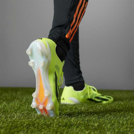 Adidas X Crazyfast+ Firm Ground Football Boots Жълто/Черно/Бяло Футболни стоножки