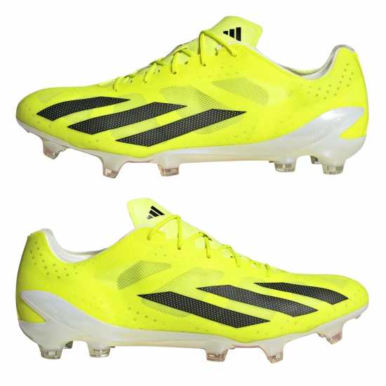 Adidas X Crazyfast+ Firm Ground Football Boots Жълто/Черно/Бяло Футболни стоножки