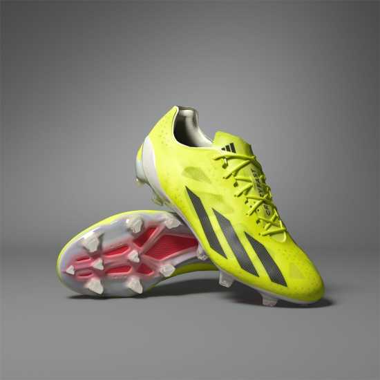 Adidas X Crazyfast+ Firm Ground Football Boots Жълто/Черно/Бяло Футболни стоножки