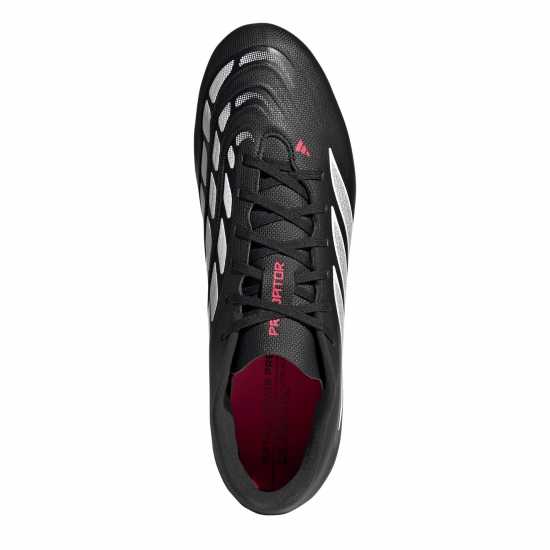 Adidas Mens  Predator Club Firm Ground Football Boots Black/Red 