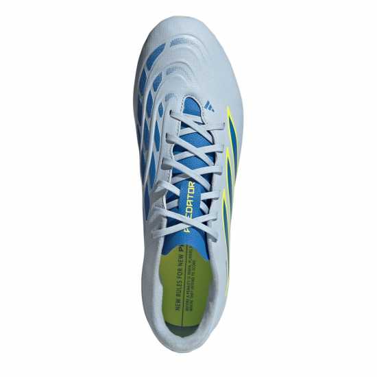 Adidas Mens  Predator Club Firm Ground Football Boots Blue/Yellow 