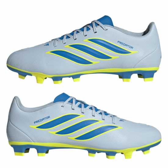 Adidas Mens  Predator Club Firm Ground Football Boots Blue/Yellow 