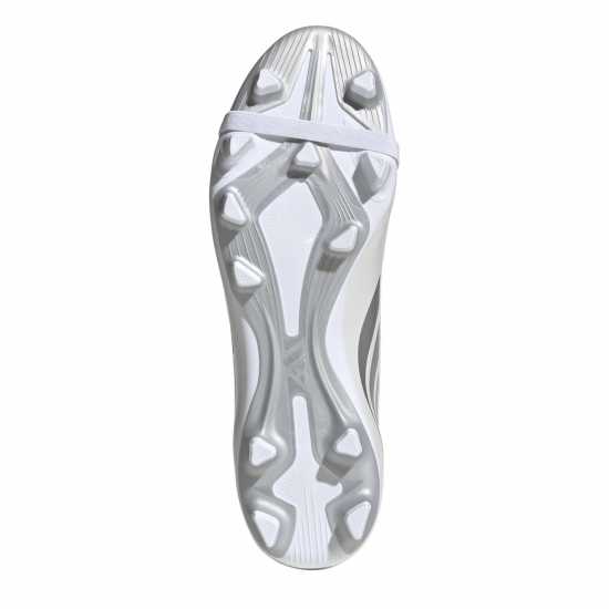 Adidas Mens  Predator Fold-Over Tongue Club Firm Ground Football Boots White/Blue 