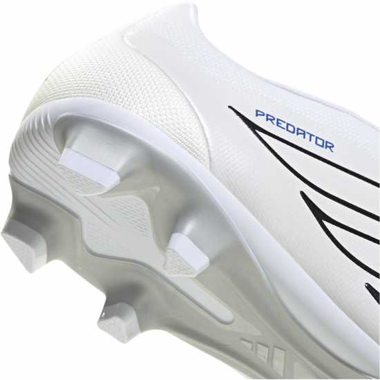 Adidas Mens  Predator Fold-Over Tongue Club Firm Ground Football Boots White/Blue 