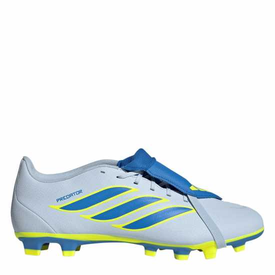 Adidas Mens  Predator Fold-Over Tongue Club Firm Ground Football Boots Blue/Yellow 
