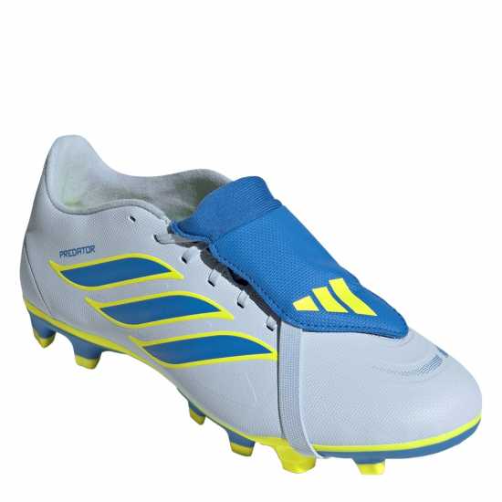 Adidas Mens  Predator Fold-Over Tongue Club Firm Ground Football Boots Blue/Yellow 