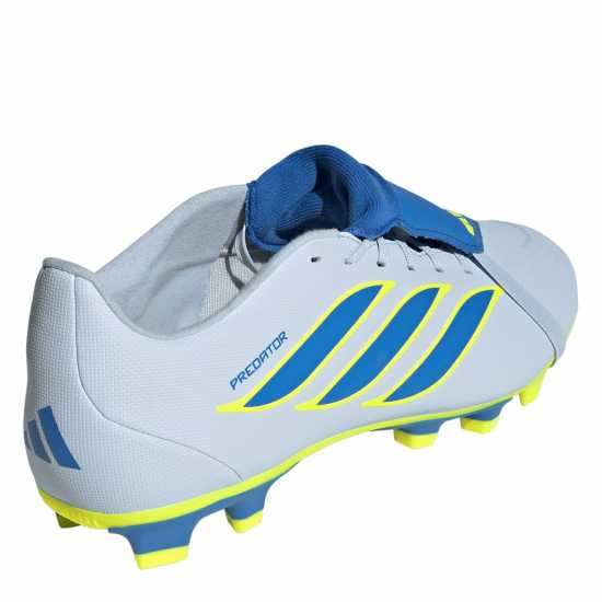 Adidas Mens  Predator Fold-Over Tongue Club Firm Ground Football Boots Blue/Yellow 