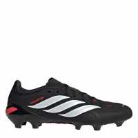 Adidas Mens  Predator League Firm Ground Football Boots Black/Red 