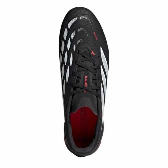 Adidas Mens Predator League Firm Ground Football Boots Black/Red Adidas Mens Predator League Firm Ground Football Boots Black/Red