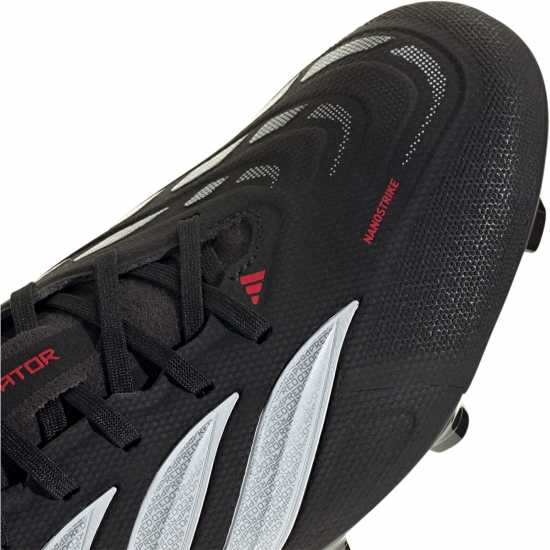 Adidas Mens Predator League Firm Ground Football Boots Black/Red Adidas Mens Predator League Firm Ground Football Boots Black/Red