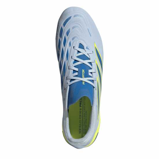 Adidas Mens  Predator League Firm Ground Football Boots Blue/Yellow 
