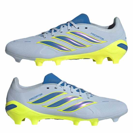 Adidas Mens  Predator League Firm Ground Football Boots Blue/Yellow 