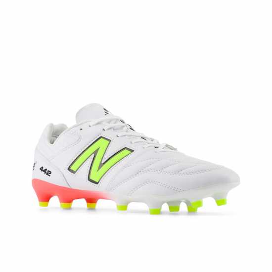 New Balance Balance 442 V2 Pro Firm Ground Football Boots Бяло/Волт 