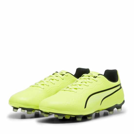 Puma King Match Firm Ground Football Boots Лайм/Черно Футболни стоножки