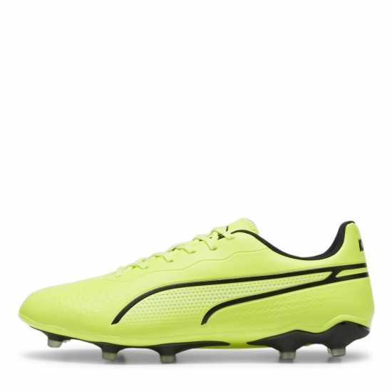 Puma King Match Firm Ground Football Boots Лайм/Черно Футболни стоножки