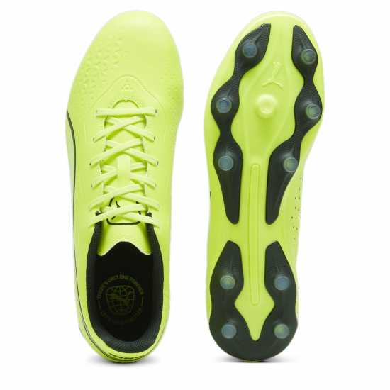 Puma King Match Firm Ground Football Boots Лайм/Черно Футболни стоножки