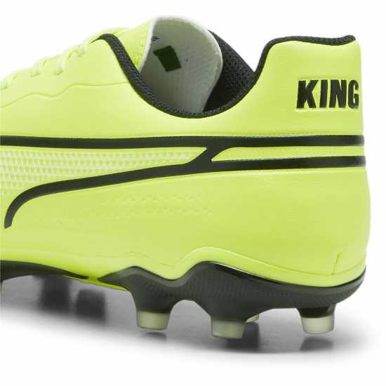Puma King Match Firm Ground Football Boots Лайм/Черно Футболни стоножки