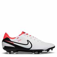 Nike Tiempo Legend 10 Academy Firm Ground Football Boots Wht/Blk/Crimson Мъжки футболни бутонки