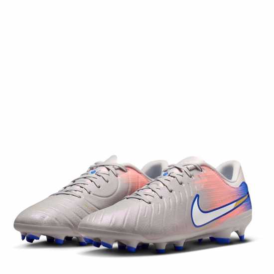 Nike Tiempo Legend 10 Academy Adults Firm Ground Football Boots Сиво/Синьо 