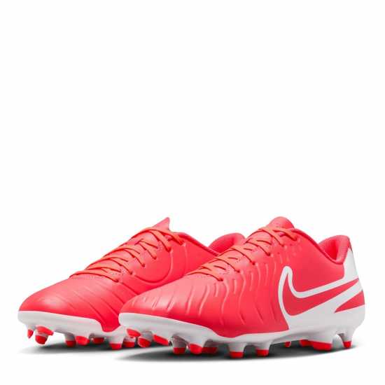 Nike Tiempo Legend 10 Club Firm Ground Football Boots Червено/Бяло 