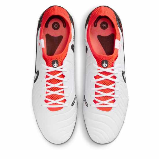 Nike Tiempo Legend 10 Elite Firm Ground Football Boots Wht/Blk/Crimson Мъжки футболни бутонки