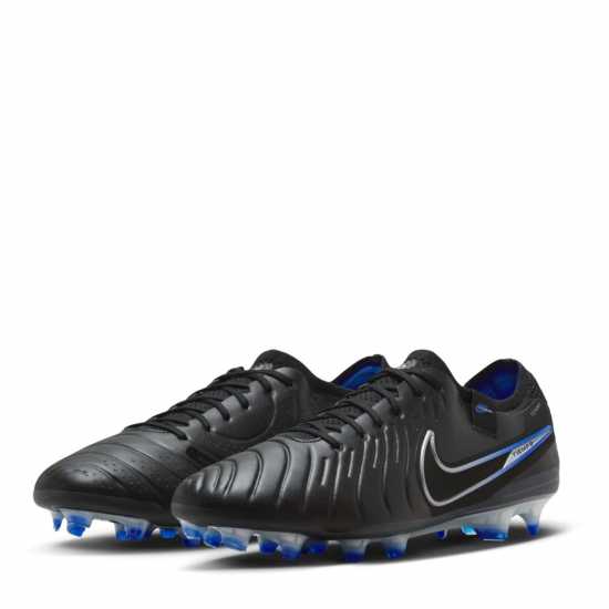 Nike Tiempo Legend 10 Elite Firm Ground Football Boots Black/Chrome Мъжки футболни бутонки