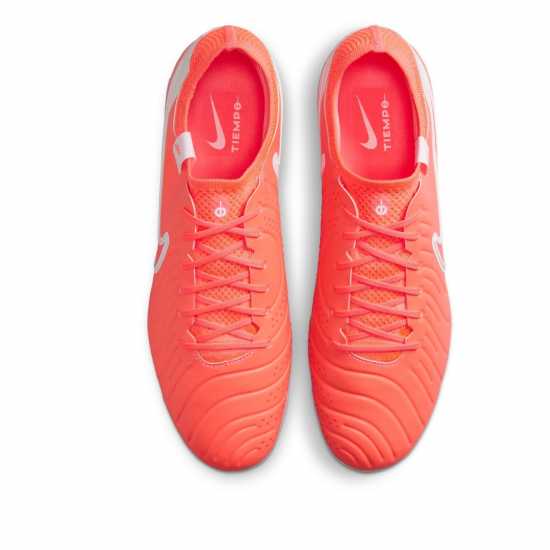 Nike Tiempo Legend 10 Elite Firm Ground Football Boots Червено/Бяло 
